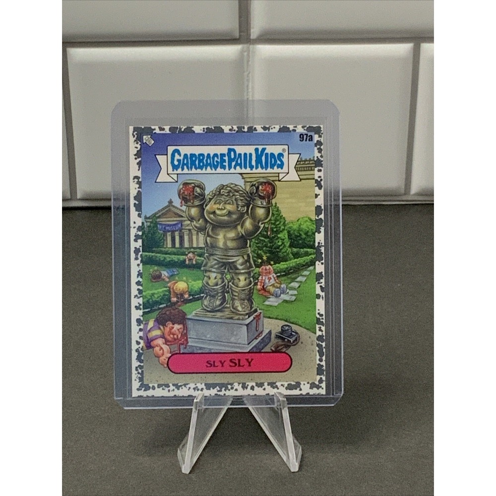 Garbage Pail Kids Go on Vacation Sly Sly Asphalt Gray Grey Parallel 63/66